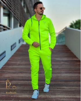 Trening sport de bărbați verde neon - Colectia Reginald - TG170