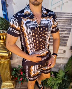 Compleu de vara, Cămașă + Pantalon scurt, Reginald - CMP106