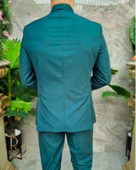 Costum verde cu tunica Sacou si Pantalon- C4147