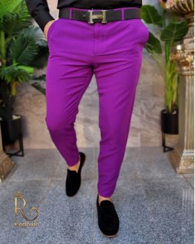 Tinuta Mov din 4 piese: Sacou-Pantalon-Camasa-Curea - TN019