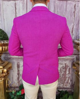 Sacou Fucsia, de bărbați, Slim Fit, Summer Collection - SC739