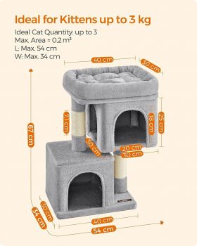 Ansamblu de joaca pisici / arbore pentru pisici, Feandrea Cat Tower S, 40 x 30 x 65 cm