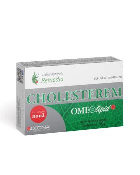 Cholesterem Omeolipid, 40 comprimate filmate, Laboratoarele Remedia