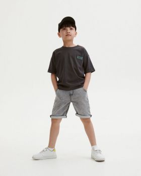 Pantaloni scurti jogger - gri deschis