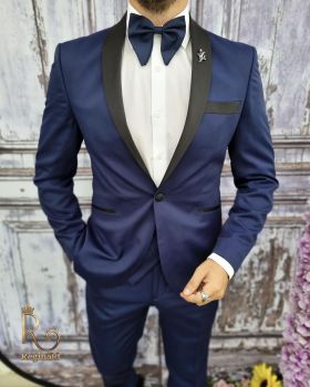 Sacou de bărbați, Slim Fit, Bleumarin - SC771