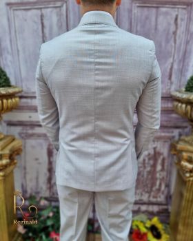 Costum elegant de bărbați, gri, Sacou si Pantalon - C3735