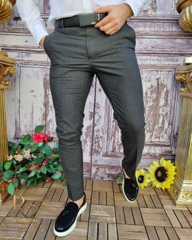 Pantaloni eleganți de bărbați, Slim Fit si Conici - PN656