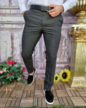 Pantaloni eleganți de bărbați, Slim Fit si Conici - PN656