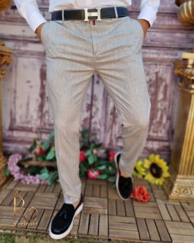 Pantaloni eleganți de bărbați, Slim Fit si Conici - PN699