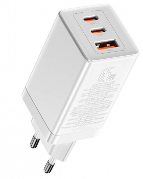 Incarcator retea rapid PD 65W 2xUSB-C + USB ALB