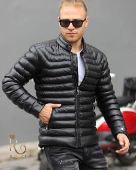 Geaca de bărbați, Neagra, Slim-Fit - GC602