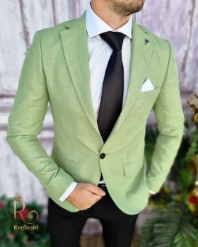 Sacou de barbati verde, croiala Slim-Fit – SC515