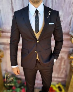 Costum elegant de bărbați, Slim Fit, Sacou si Pantalon - C4105