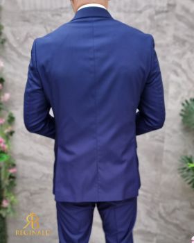 Costum de bărbați Bleumarin: Sacou, Vesta si Pantalon - C4689