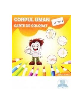 Corpul uman Carte de colorat cu abtibild