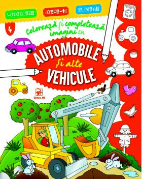 Coloreaza si completeaza imagini cu automobile si alte vehicule | 