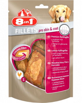 8IN1 Gustări Fillets Pro Skin &amp; Coat 80 g