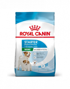 ROYAL CANIN Mini Starter Mother &amp; Babydog hrana dietetica pentru catea mama si puii pana la 8 saptamani de talie mica 1 kg