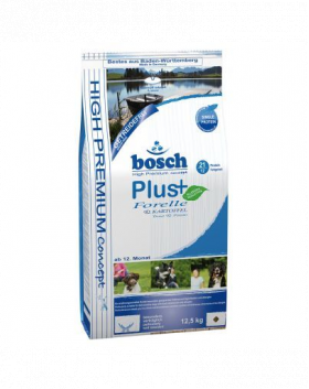 BOSCH Soft Hrana uscata cu pastrav &amp; cartofi pentru cainii adulti 12.5 kg