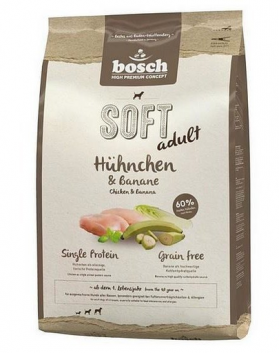 BOSCH Soft Hrana uscata cu pui &amp; banane pentru caini adulti cu intolerante 12.5 kg