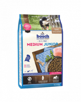 BOSCH Medium Junior Hrana uscata caini junior talie medie, cu pasare 3 kg