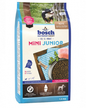 BOSCH Mini junior Hrana uscata pentru catei de talie mica, cu carne de pasare 1 kg