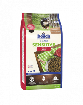 BOSCH Sensitive Hrana uscata caini cu sensibilitati alimentare, cu miel si orez 1 kg