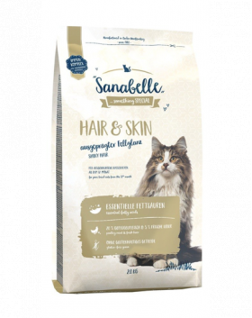 SANABELLE Hair &amp; skin Hrana uscat pisici adulte, cu pui 2 kg