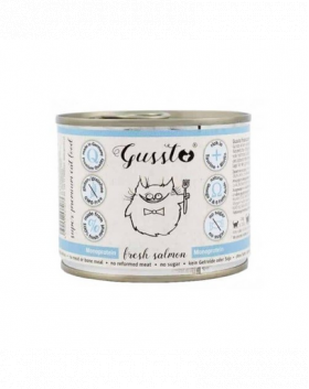 GUSSTO Cat Fresh Salmon SOMON PROASPĂT 200 g