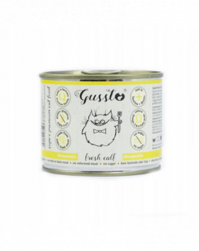 GUSSTO Cat Fresh Calf CARNE PROASPĂTĂ DE VIŢEL 200 g