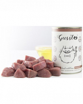 GUSSTO Cat Fresh Wild Boar CARNE PROASPĂTĂ DE MISTREŢ 400 g