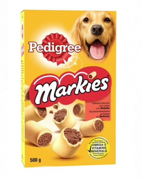 PEDIGREE Markies - Biscuiți crocanți umpluți cu măduvă osoasă 12 x 500 g