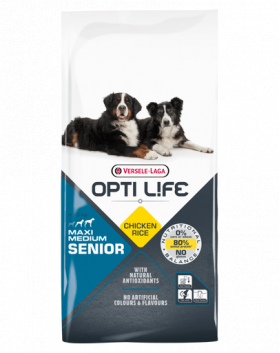 VERSELE-LAGA Opti Life Senior Medium&amp;Maxi hrana uscata pentru caini seniori de talie medie/mica 12,5 kg