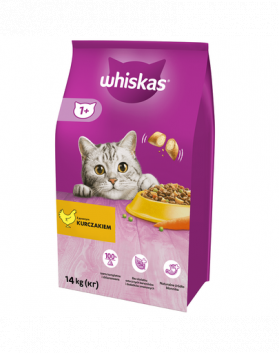 WHISKAS Adult hrana uscata pisici adulte, cu pui si legume 14kg