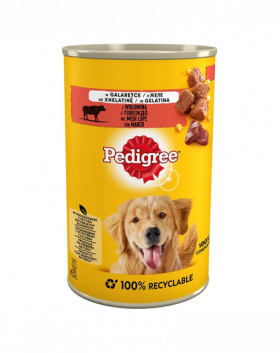 PEDIGREE Adult cu vită în aspic 400 g x 24