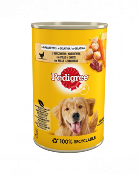 PEDIGREE Pui și Morcovi în aspic 24 x 400 g