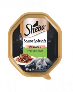 SHEBA Sauce Speciale iepure, rață și legume în sos 22 x 85 gr