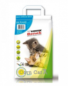 BENEK Super Corn Cat Asternut pentru litiera, miros marin 7 L