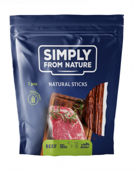 SIMPLY FROM NATURE Recompense Sticks cu vita pentru caini 7 buc.