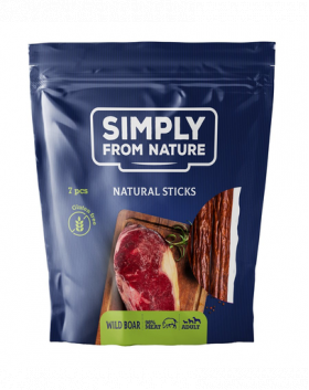 SIMPLY FROM NATURE Recompense sticks cu aroma de mistret pentru caini 7 buc.