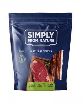 SIMPLY FROM NATURE Nature Sticks cu carne de căprioară 3 buc.