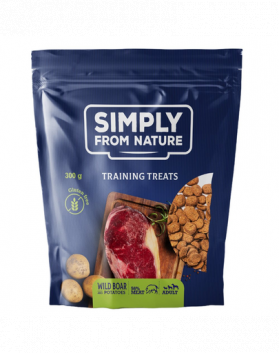 SIMPLY FROM NATURE Training Treats recmpensa cu mistret, pentru caini 300 g