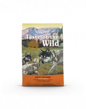 TASTE OF THE WILD High Prairie Puppy hrana uscata pentru caini juniori 12,2 kg