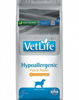 FARMINA Vet Life Hypoallergenic peste &amp; cartof 12 kg Hrana uscata caini cu alergii alimentare