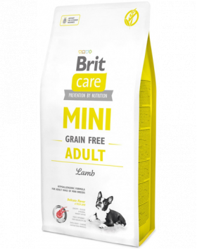 BRIT Care Grain Free Mini Adult Lamb Hrana uscata pentru caini adulti de talie mica si foarte mica, cu miel 7 kg