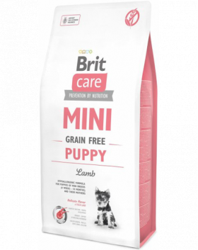 BRIT Care Mini Grain Free Mini Puppy Lamb hrana uscata caini juniori talie mica, cu miel 2 kg