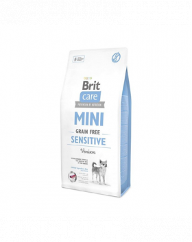 BRIT Care Dog Mini Grain Free Sensitive hrana uscata caini adulti de talie mica, cu vanat 7 kg