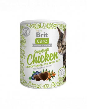 BRIT Care Cat Snack Superfruits Chicken recompense pentru pisici adulte, cu pui 100 g