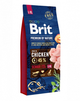 BRIT Premium By Nature Senior Large Extra Large L+XL Hrana uscata pentru caini senior de talie mare si foarte mare, cu pui 15 kg