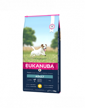 EUKANUBA Adult Small Breeds Chicken Hrana uscata pentru caini adulti de talie mica, cu pui 15 kg